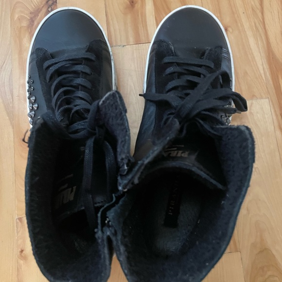Piranha black sneakers sz 38 - Picture 3 of 4